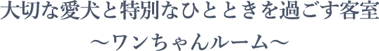 ワンちゃんステイ