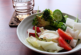 近郊の食材など利用し、地元に寄り添ったお店